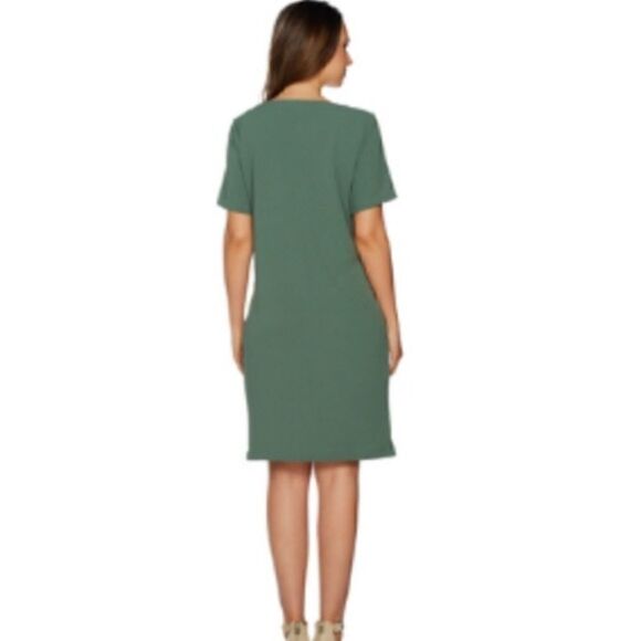 Linea by Louis Dell ‘Olio Tan Gauze PullOver Dress - Picture 2 of 8